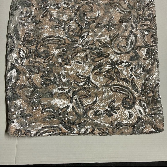 Calvin Klein Silver Sequin Sheath Dress New With Tags! - Picture 6 of 16